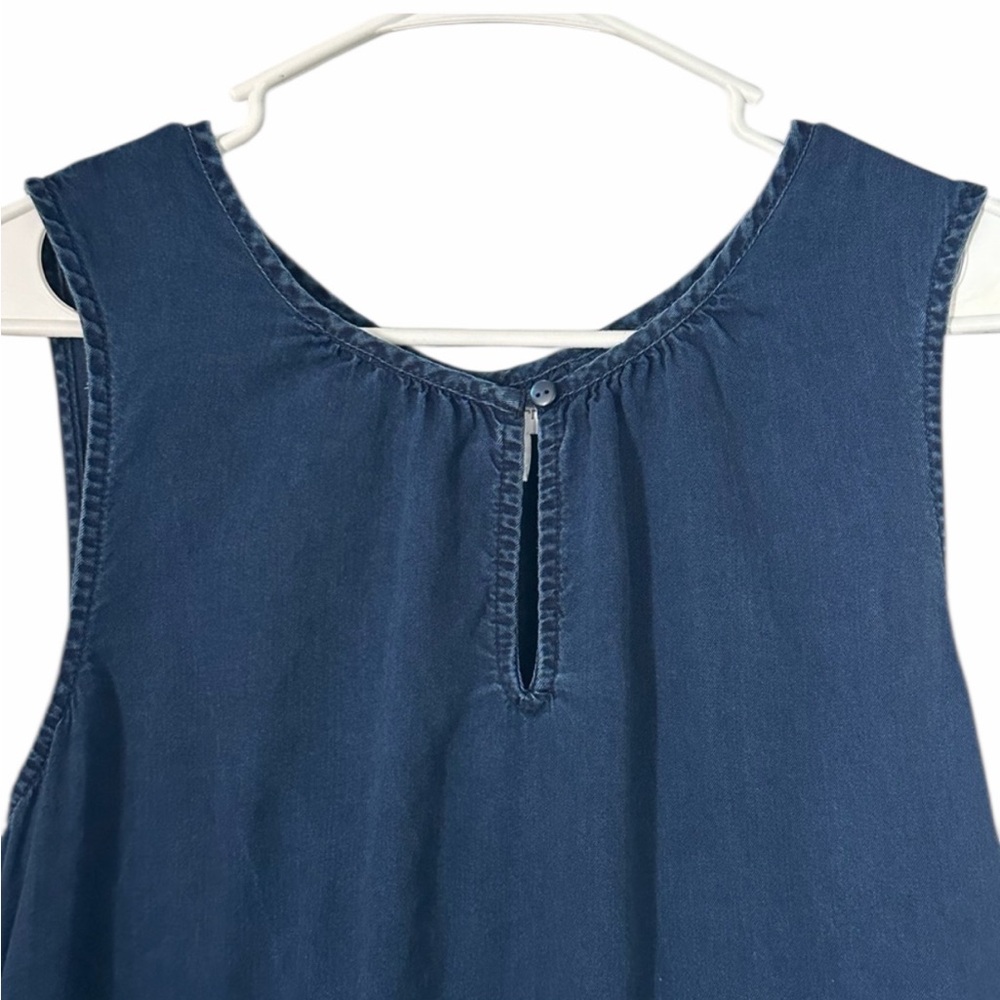 Liz Claiborne Women’s Sleeveless Denim Blue Maxi Dress Pre-Loved Size Large - Picture 3 of 5